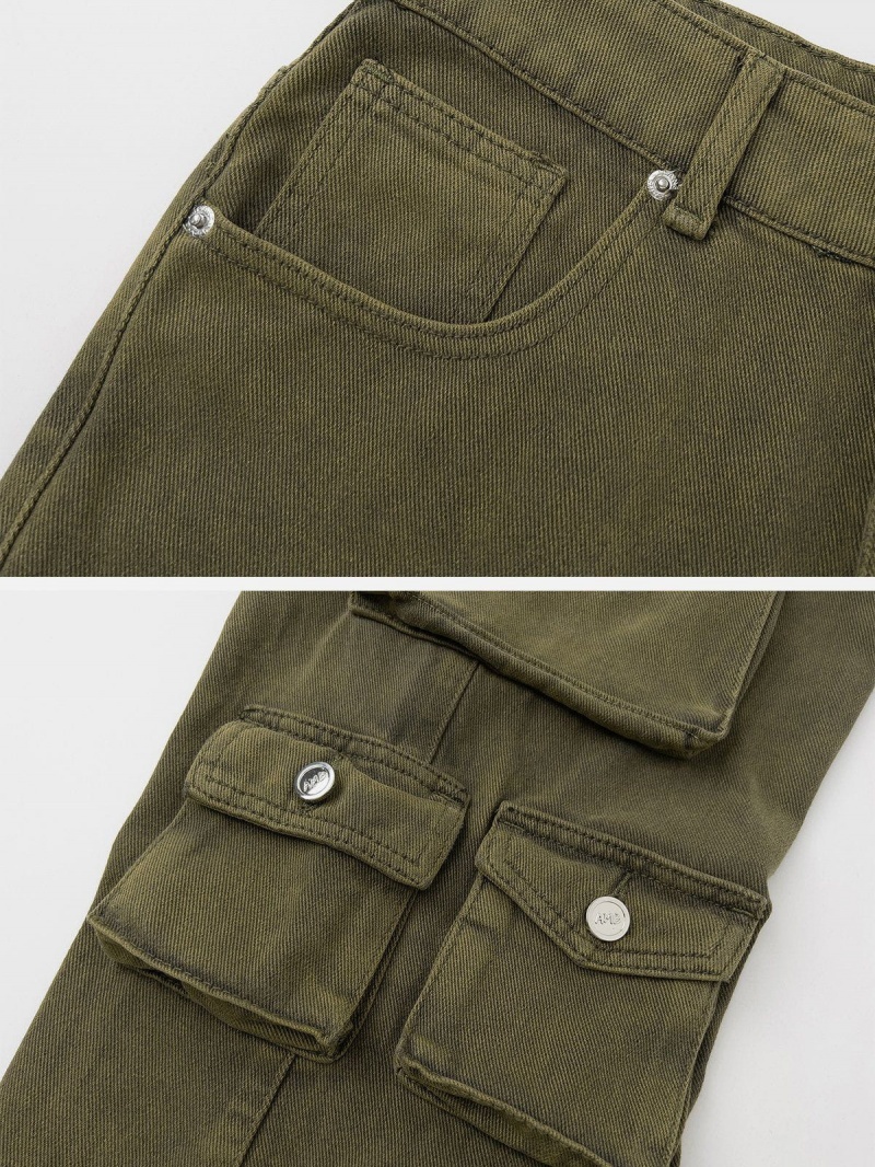 Jean Aelfric Eden Multi-pocket Cargo Vert | SWC-80971570